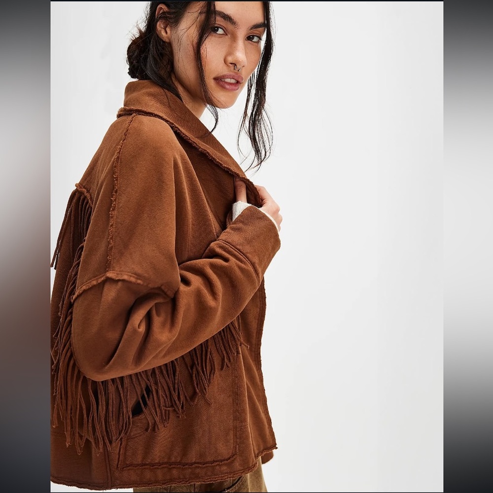 NWT FP x Ragabond Wyatt Fringe Cardi